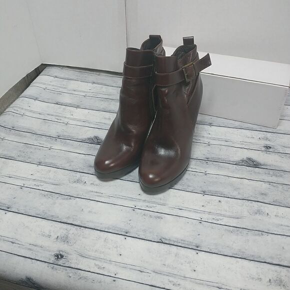 Boots Booties Jonak Brown Size 38 US 7-7.5 - Picture 8 of 10